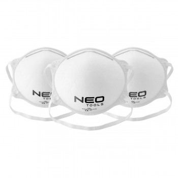 Mască antipraf NEO Tools 97-302, FFP2, de unică folosință, set 3 buc.