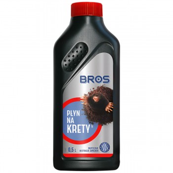 Soluție lichidă anti-cârtițe BROS, repelent pentru grădină și gazon, 500 ml, protecție până la 2 luni, Art. 103