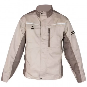 Jachetă de lucru PROFMET mărime S, 65% Poliester, 35% Bumbac, bej/khaki (Art. 365570)
