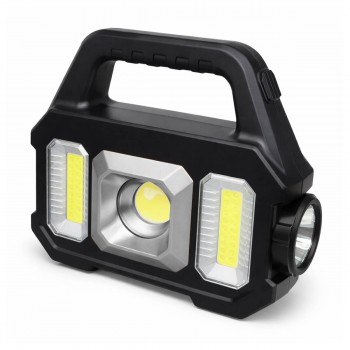 Фонарь прожектор аккумуляторный светодиодный Solar Y2025, солнечная и USB зарядка, 500 лм, 300 м, 6 режимов, 1200 мАч