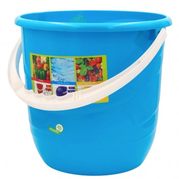 Găleată din plastic Berossi 12 l, albastru deschis, cu mâner (Art. 13-25C)