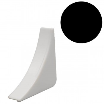 Заглушка для кухонного плинтуса Comfort 28 х 28 мм, пластиковый, черный 600