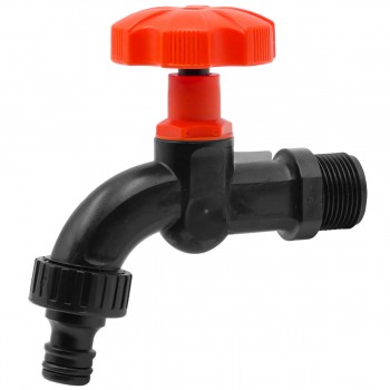 Robinet cu bilă din plastic 3/4″ Filet extern pentru apă și irigare