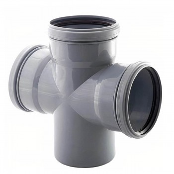 Cruce MPN d50x50x50 mm 90° din plastic pentru canalizare internă (5106)