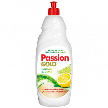 Средство для мытья посуды Passion Gold Lemon & Lime 850 мл концентрированный гель
