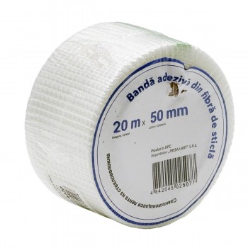 Сетка серпянка самоклеящаяся стекловолоконная 50 мм x 20 м для швов гипсокартона