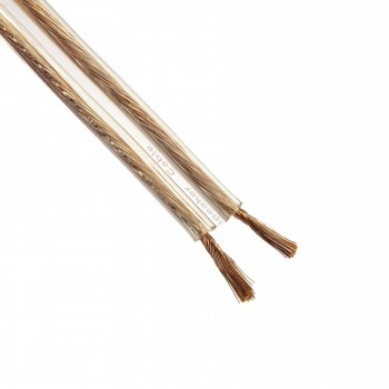 Cablu acustic din cupru 2x40/0,12 mm (2x0,452 mm2), transparent