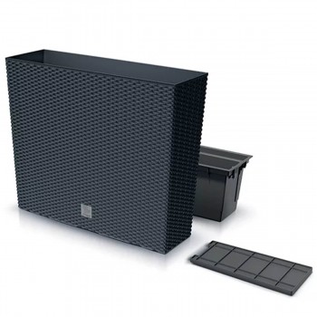 Ghiveci decorativ Prosperplast Rato Case DRC600T-S433, înalt, 580x180x498 mm, antracit