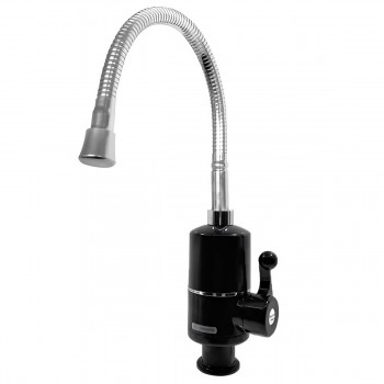 Încălzitor de apă instant Hydro-S Basic 1, negru, cu pipă flexibil și indicator
