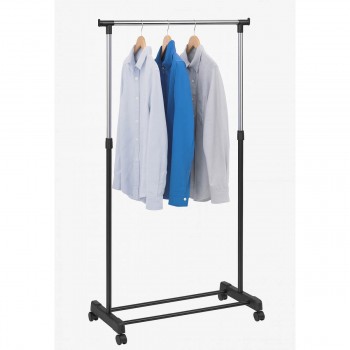 Suport pentru haine pe roți, telescopic 90-150x43x100-160 cm, 1 bară AAT3119-2/TM0081