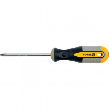Крестовая отвёртка VOREL PH2 x 100 мм CrV 60966