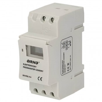 Реле времени программируемое ORNO ORPRE414, цифровое, 16 А, 230 В, DIN-рейка, 1 мин-7 дней, LCD