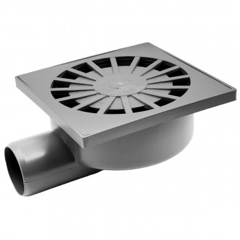 trap-kanalizacionnyjj-aquer-bokovojj-s-plastikovojj-reshjotkojj-d-50-mm-150-x-150-mm-seryjj
