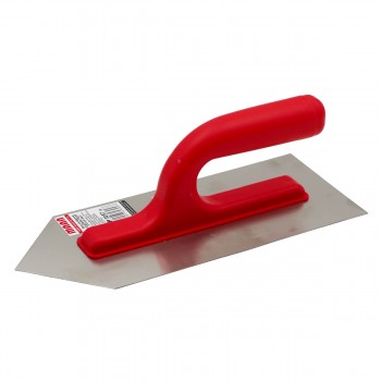 Gletieră din inox MAAN 270x110 mm, colțuri ascuțite, lamă 0,7 mm, mâner plastic (art. 3057)
