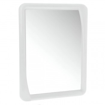 Зеркало для ванной Berossi Версаль, снежно-белое, настенное, прямоугольное 484х649 мм AC17501001