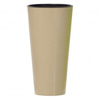 Цветочный горшок Prosperplast Tubus Slim мокко (d.15 см; 3,3 л) для дома и офиса DTUS150-7529U