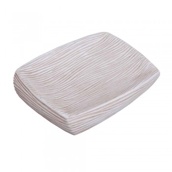 Săpunieră pentru baie Nomi Fiesta Wood poliresină gri