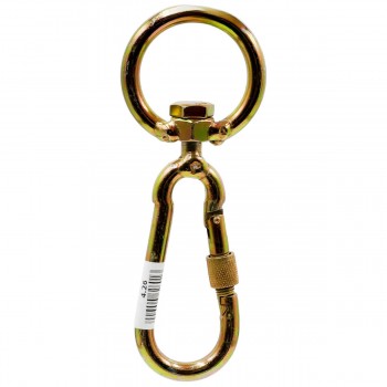 Carabină cu vârtej și siguranță filetată, 10 mm, din oțel zincat