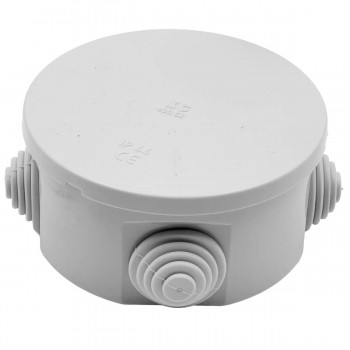 Cutie de distribuție d.80x40 mm, IP44, din plastic, gri EC400C2