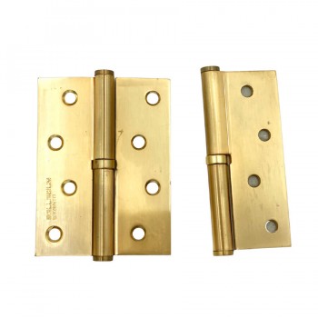 Balama pentru ușă PALLADIUM 613-S-4" SB L 100x75 mm auriu, stânga (2 bucăți)