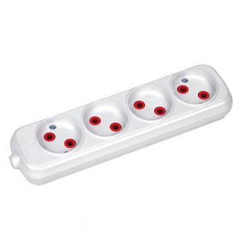 Bloc electric Horoz cu împământare 4 prize 16A 250 V IP20