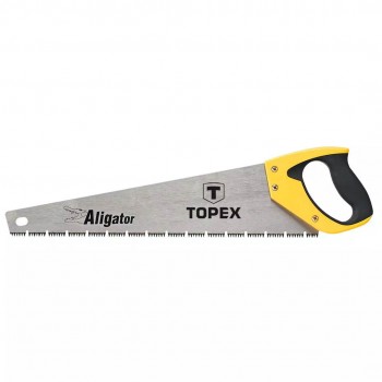 Ferestrău TOPEX Aligator 10A446, 450 mm, 7 TPI, dinți ascuțiți pe trei laturi, dinți căliți