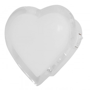 Lampă de noapte (veghe) inimă VITO VT 811 3 x 0,1 W alb