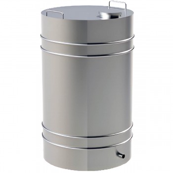 Butoi pentru vin din oțel inoxidabil INOX PLUS, 250 l, rotund