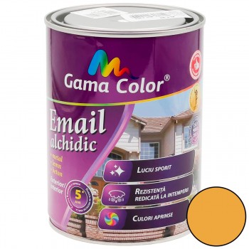 Email alchidic Gama Color galben, lucios, 0.9 kg