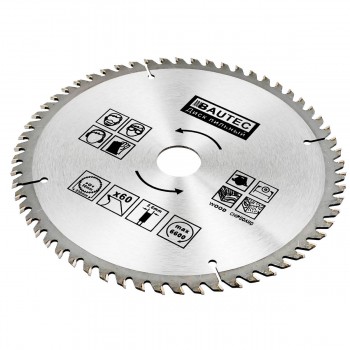Disc circular pentru lemn BAUTEC 230 mm, 60 dinți, diametru interior 30 mm (Art. 1106)