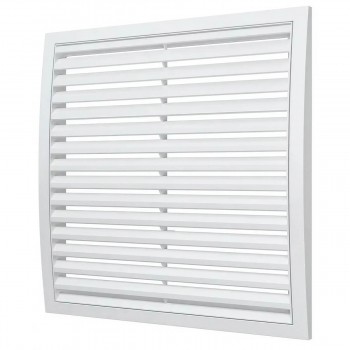 Grilă de ventilație Mistral 350x350 mm, din plastic, albă, 3535РР