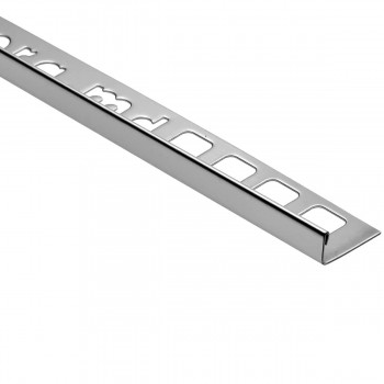 Профиль для плитки SS-L10 Dekora 22х10 мм, 2.5 м, из нержавеющей стали, Mirror