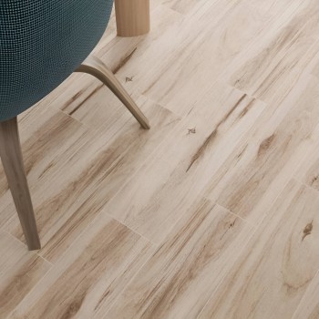 Gresie porțelanată pentru podea Cersanit Soutwood Cream 185x598 mm PEI 4
