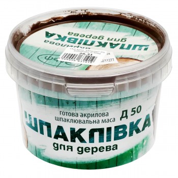 Готовая акриловая шпаклевочная масса Эльф Д50 0,9 кг, для дерева, палисандр