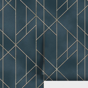 Виниловые обои на флизелиновой основе Wallsecret Comfort Contour 8739-29, зеленые, 1,06 х 10 м