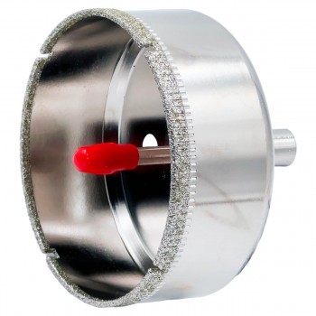 Коронка алмазная BAUTEC 70 мм с центрирующим сверлом для стекла и керамической плитки (Арт. 7070)