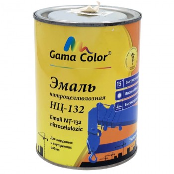 Эмаль нитроцеллюлозная НЦ-132 0.8 кг, красный