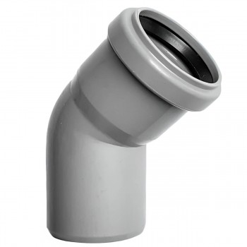 otvod-plastikovyjj-d-75-mm-45-dlja-vnutrennejj-kanalizacii-seryjj