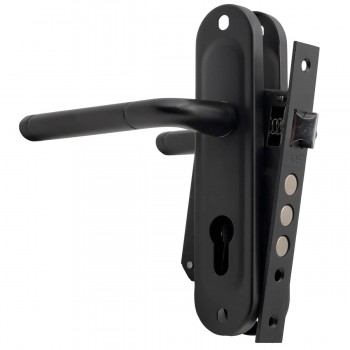 Замок врезной с ручками EADER 162-40-3R mod.247, черный