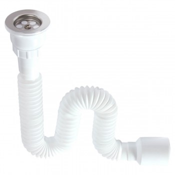 Sifon pentru lavoar Guclu Plastik gofrat, 1450 mm, 65 x 50 mm (Art. 1211)