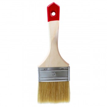 Pensulă plată HARDY seria 40, 3", 75 mm, peri naturali, cu mâner din lemn 0202-400030