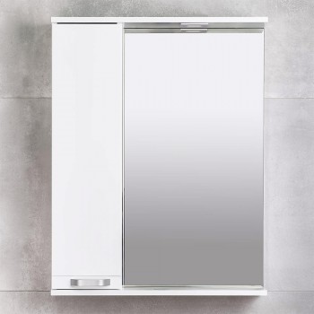 Зеркальный шкаф BAYRO RIVERA PRO 650 х 750 х 155 мм левый белый