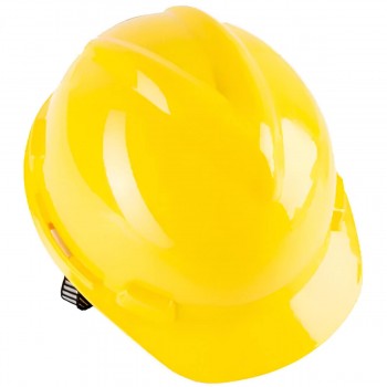 Каска защитная строительная PROFMET желтая, пластиковая
