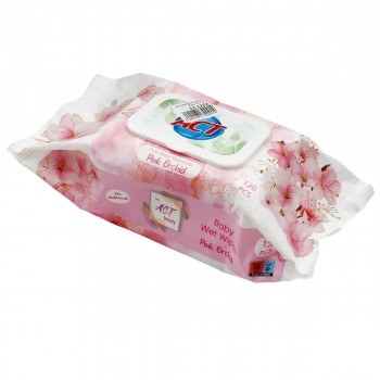 Șervețele umede ACT Orhidee, 120 buc, cu capac