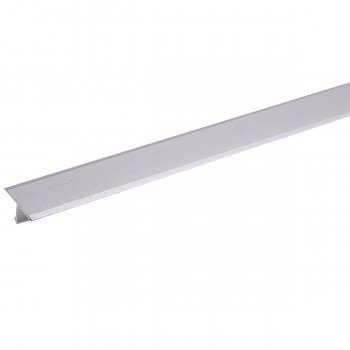Profil T din aluminiu Dekora T15 2,5 m, Polish Silver