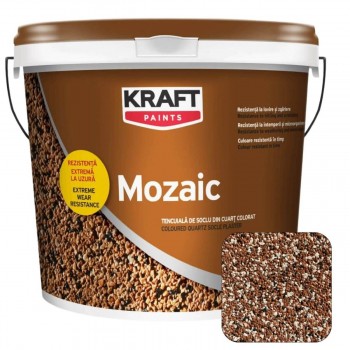 Декоративная мозаичная штукатурка Kraft Mozaic C2011, 25 кг, кварцевая, для цоколя и фасада