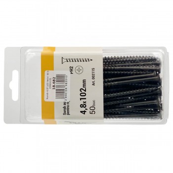 Șurub pentru lemn și gips-carton Lider 4.8x102 mm 50 bucăți (Art. 002115)