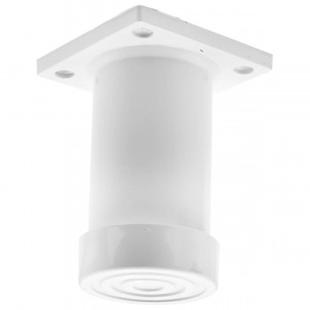 Picior pentru mobilă 100 mm, din plastic, alb (Art. 4101-09)