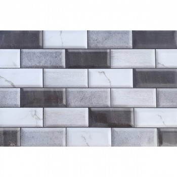 Faianță pentru perete Bluetone Impex EL-951 multicolor 375 x 250 mm