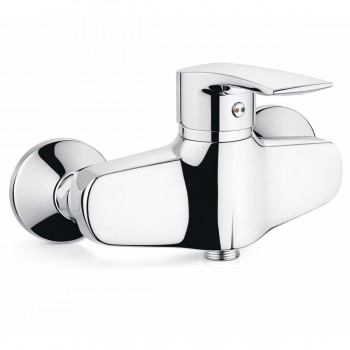 Смеситель для душевой кабины CRON 1703, однорычажный, картридж 40 мм, хром, лейка и шланг